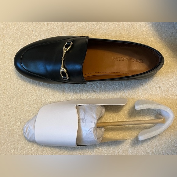 Coach Haley Leather Loafer Black 7.5B - Picture 14 of 15